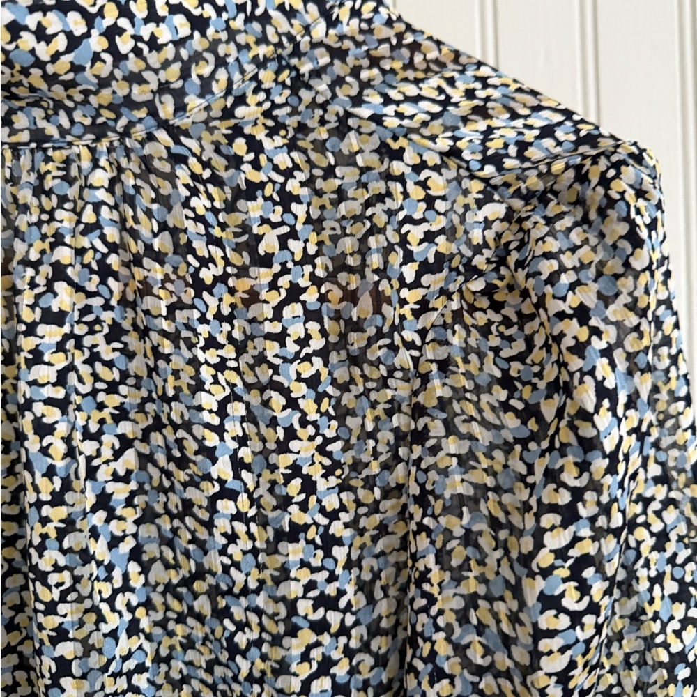H&M Blue and Yellow Top Size Small - Picture 2 of 6